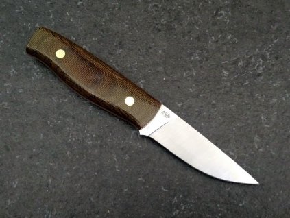 noz EnZo Elver 85 D2 F Knife Green Canvas Micarta 2205 1 min