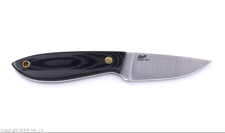 E-shop Brisa (EnZo) Nôž Brisa Bobtail 80 Flat / Kydex / Black Micarta