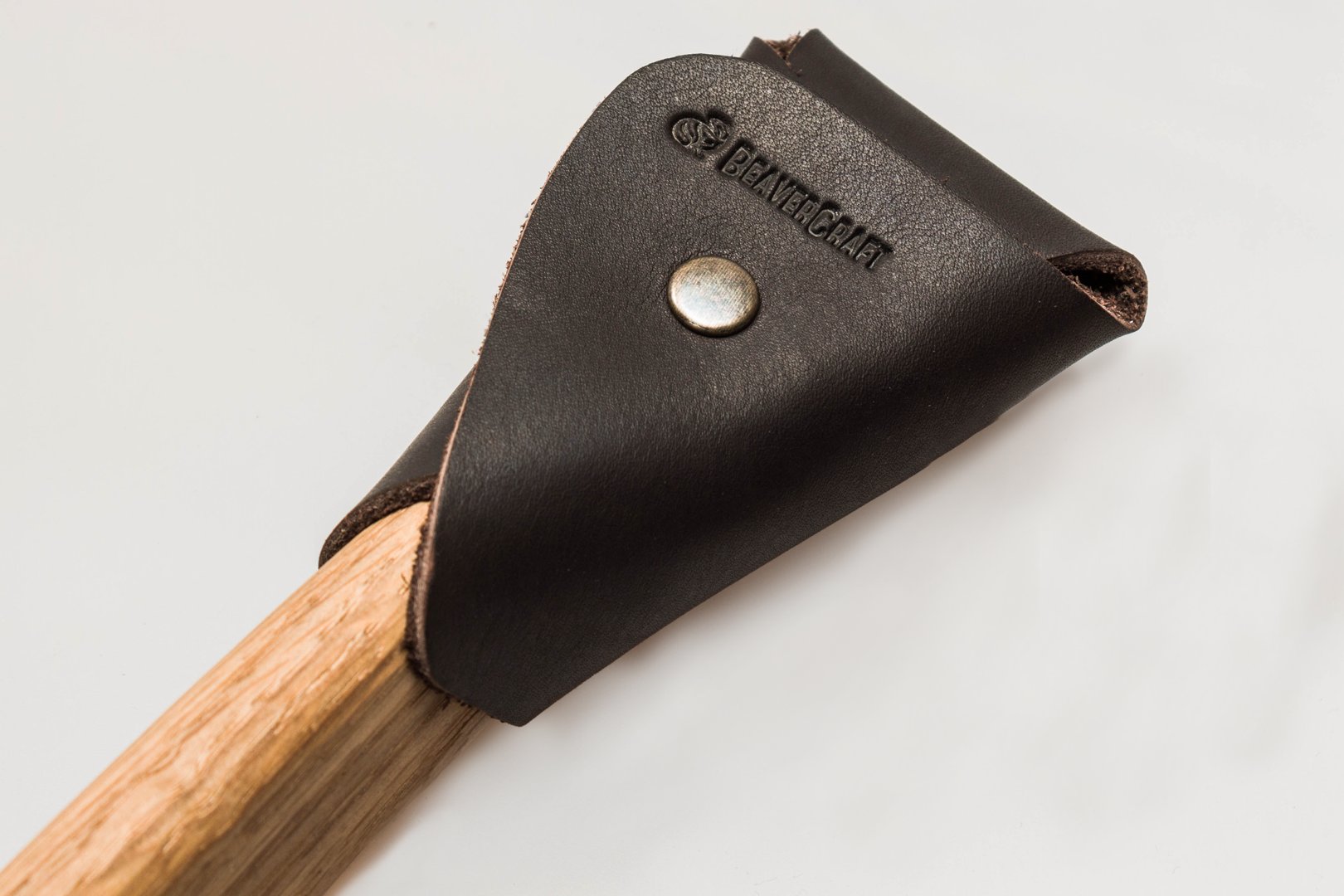 Lyžičkár BeaverCraft SK1SOak - 25 mm, dubová rukoväť, kožené puzdro