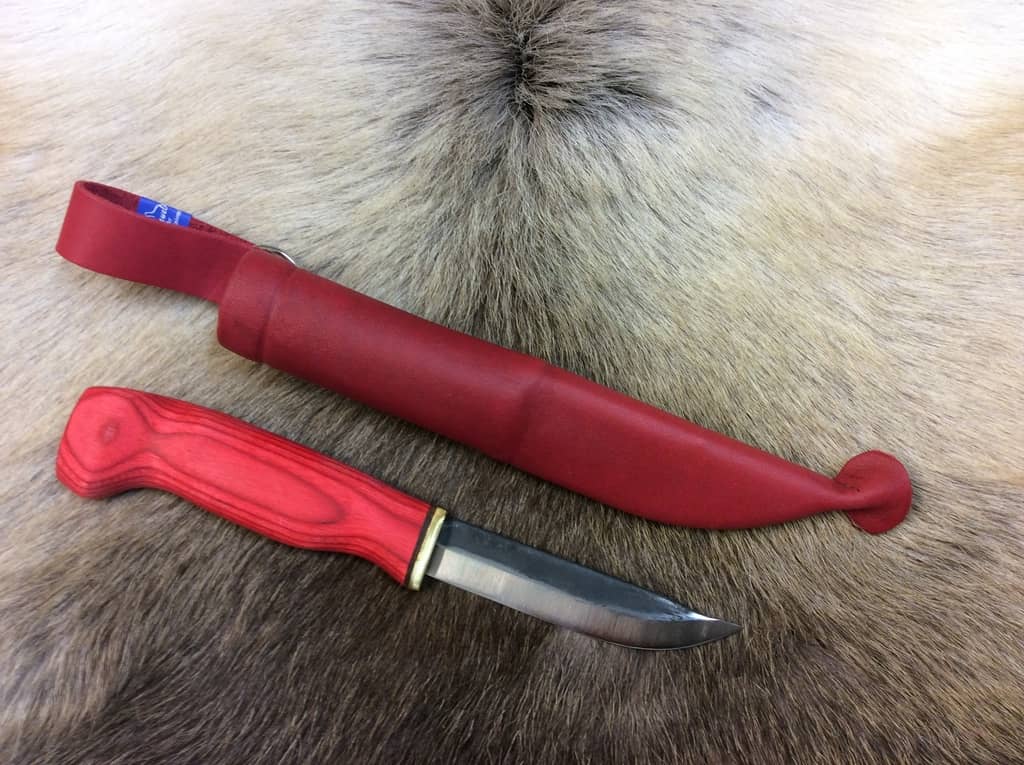 Nôž Wood Jewel Punainen Puukko - Red knife