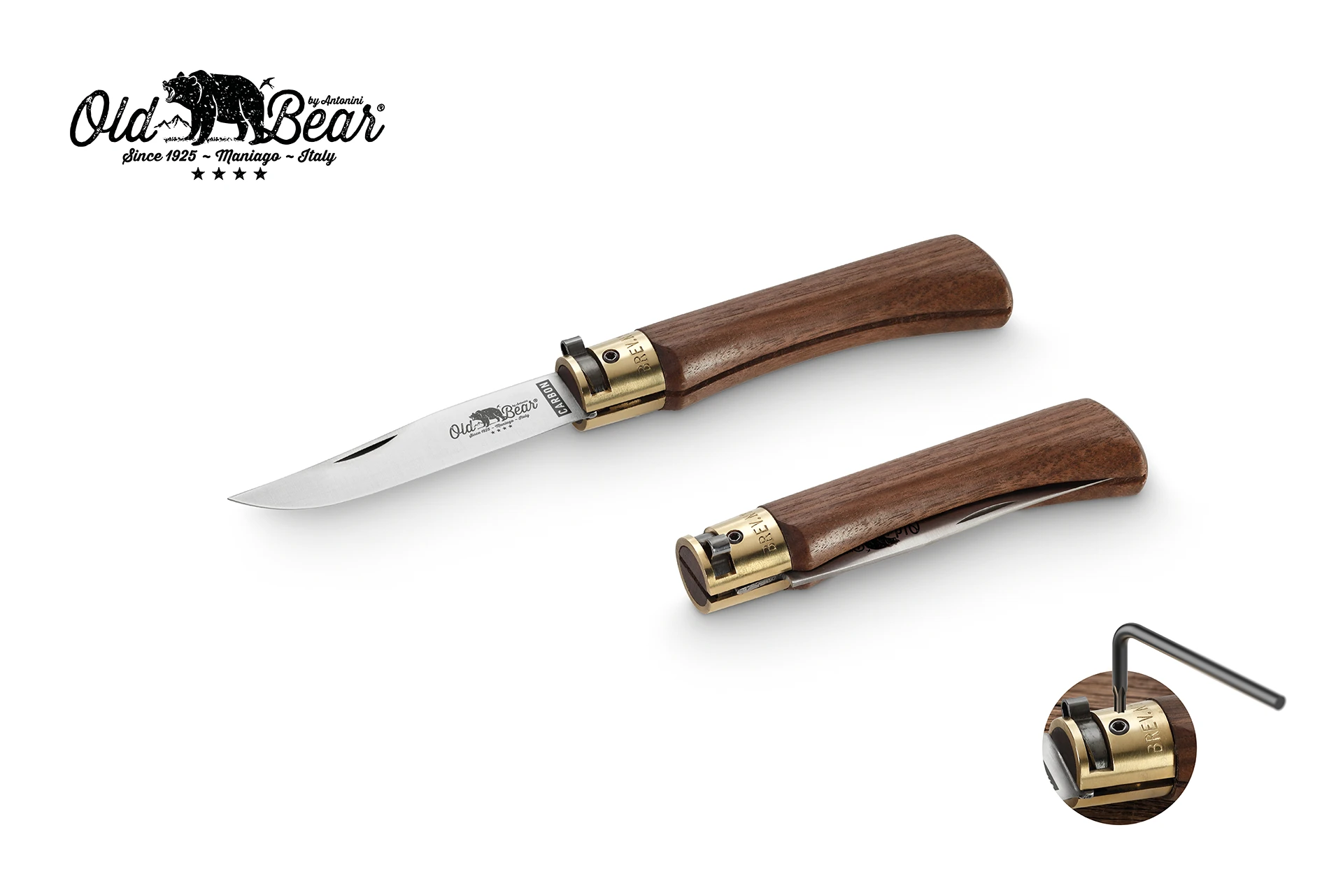 Nôž Old Bear Walnut M Carbon