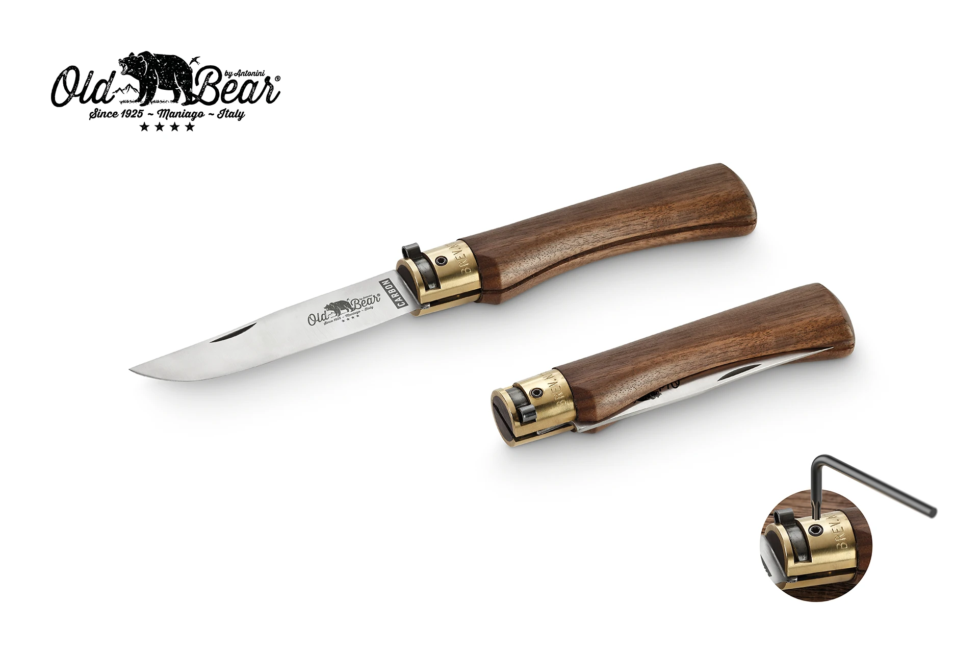 Nôž Old Bear Walnut L Carbon