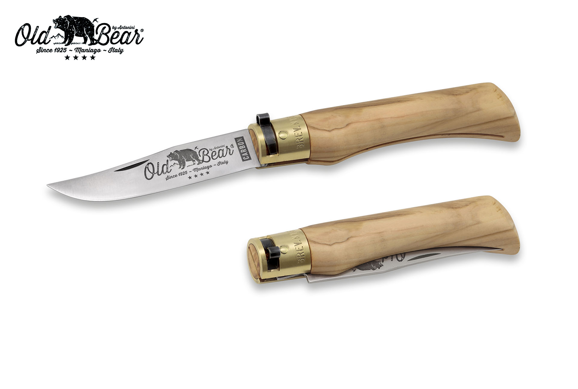 Nôž Old Bear Olive L Carbon