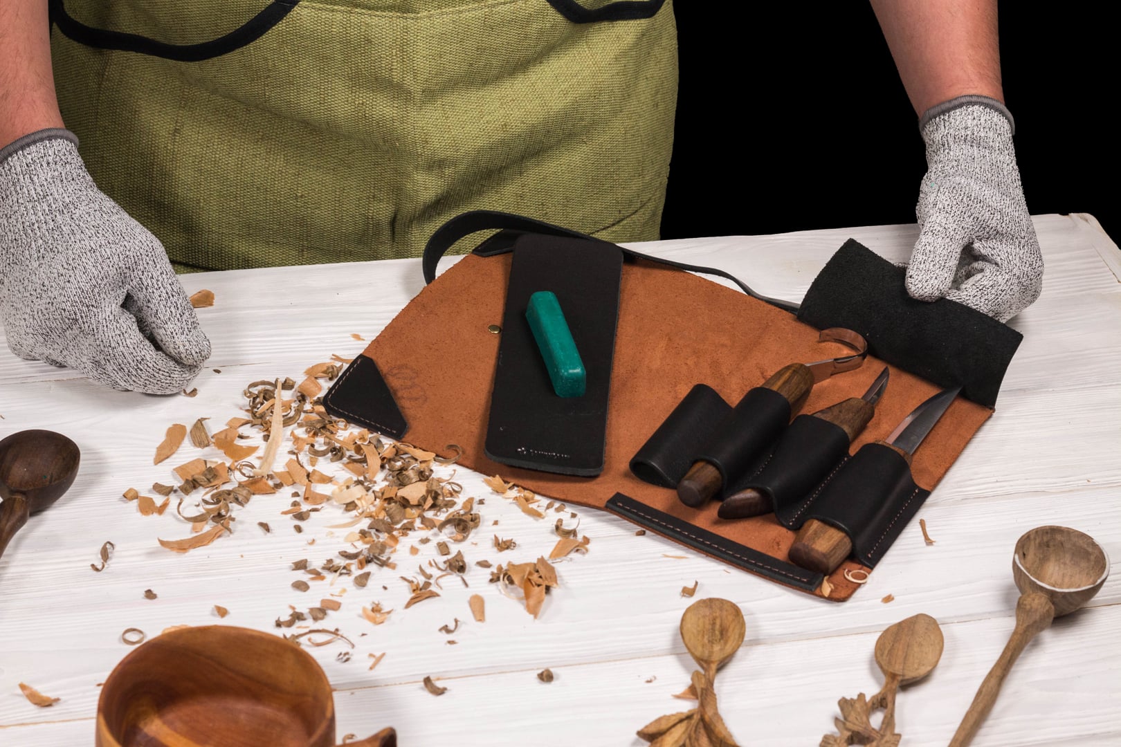 BeaverCraft Spoon Carving Set S13X Deluxe 3 nože darčekové balenie