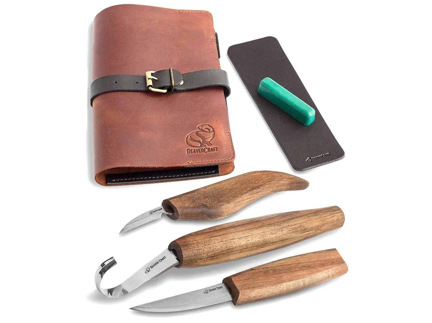 BeaverCraft Spoon Carving Set S13X Deluxe 3 nože darčekové balenie