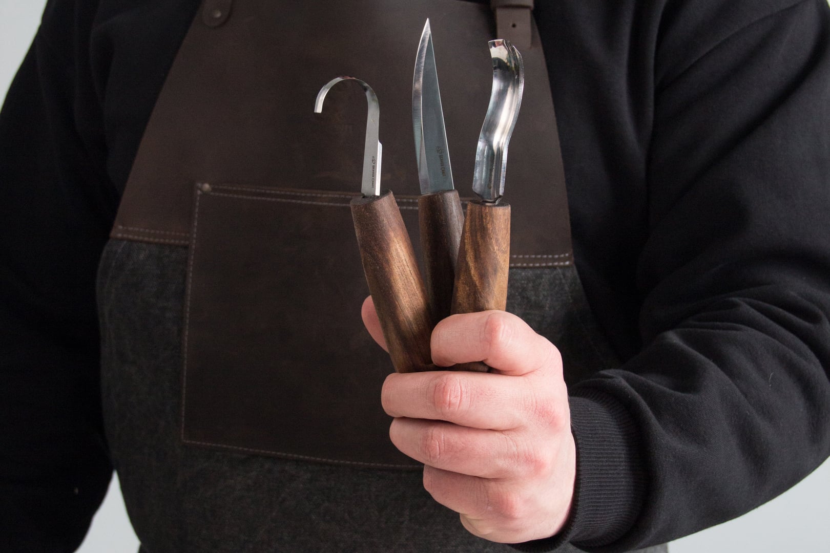 BeaverCraft Spoon Carving Set S14X Deluxe 3 nože darčekové balenie