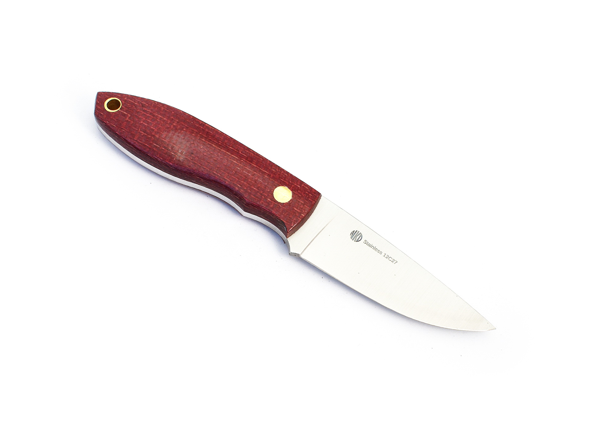 NKD - Nordic Knife Design Nôž NKD Lizard 75 Plum Micarta