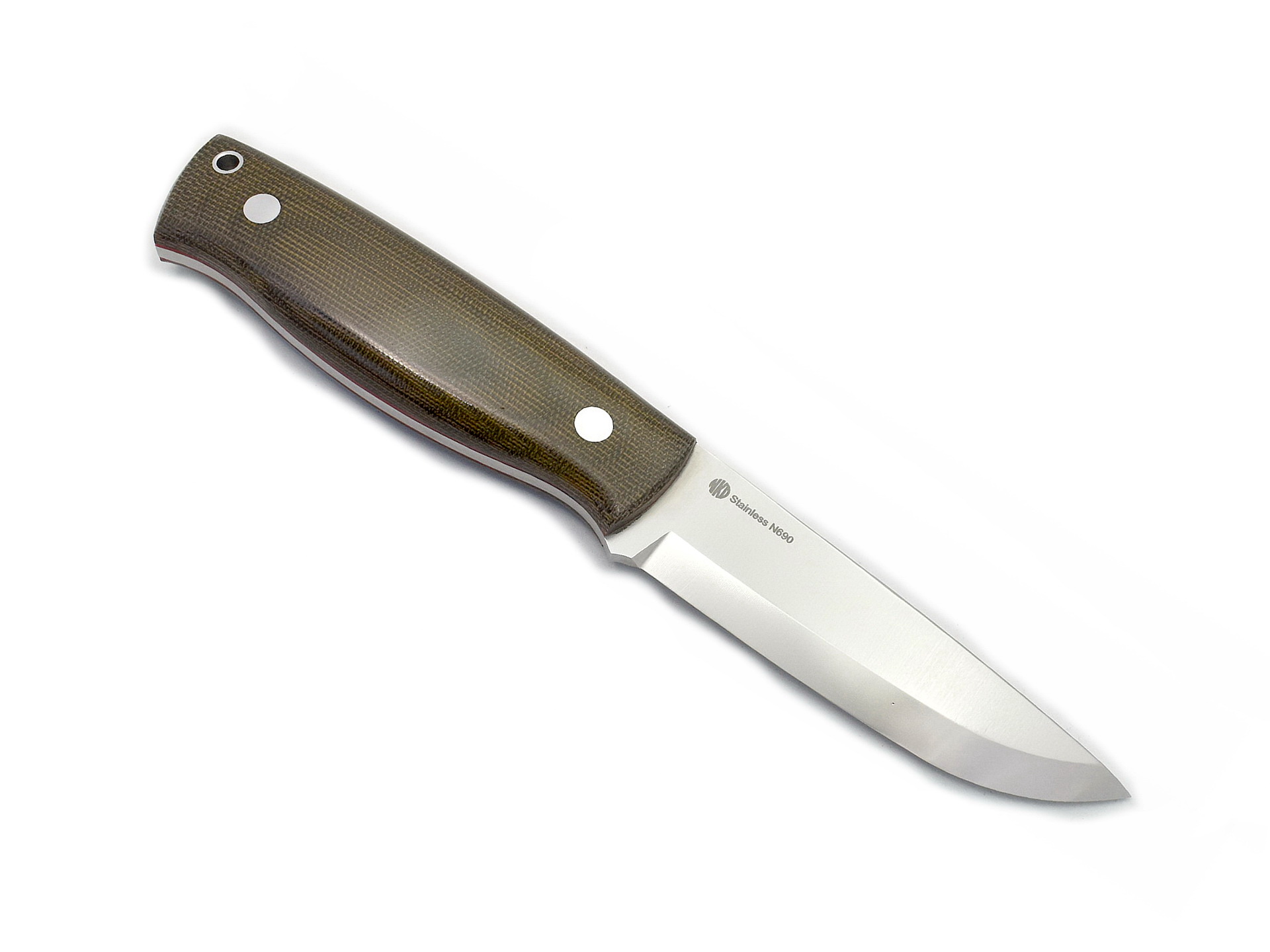 E-shop NKD - Nordic Knife Design Nôž NKD Forester 100 N690 Green Micarta