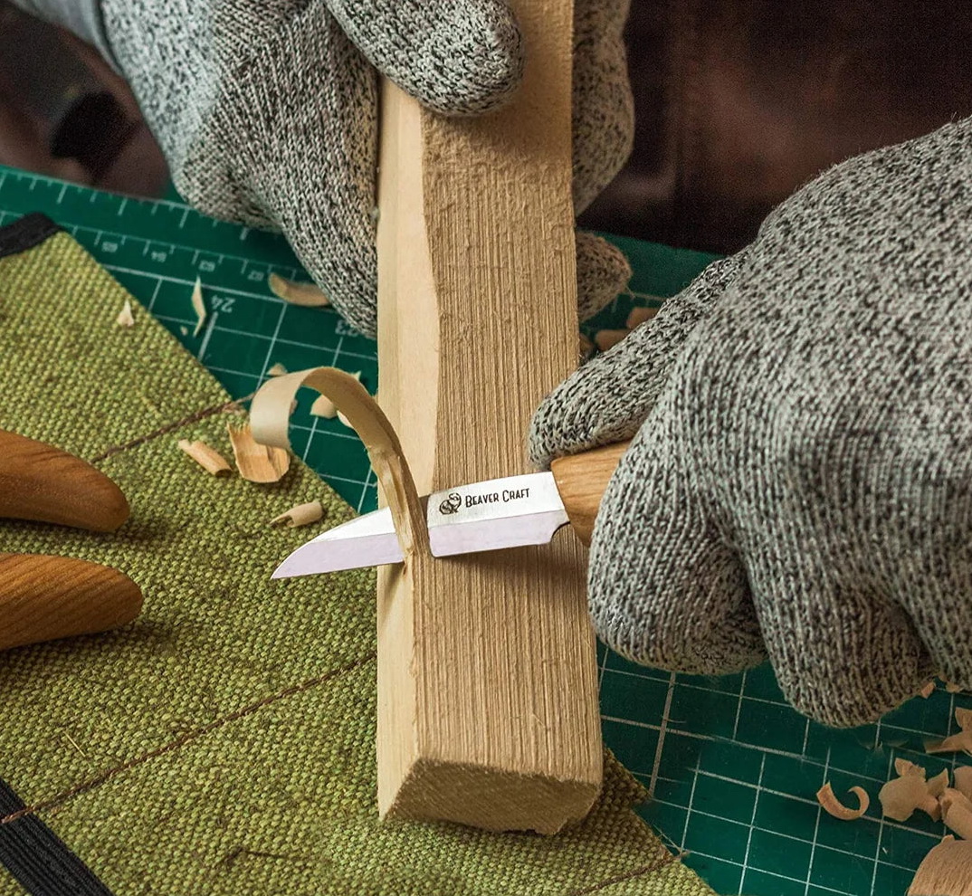 Sada BeaverCraft S15 pre začiatočníkov, 3 nože + brúsenie