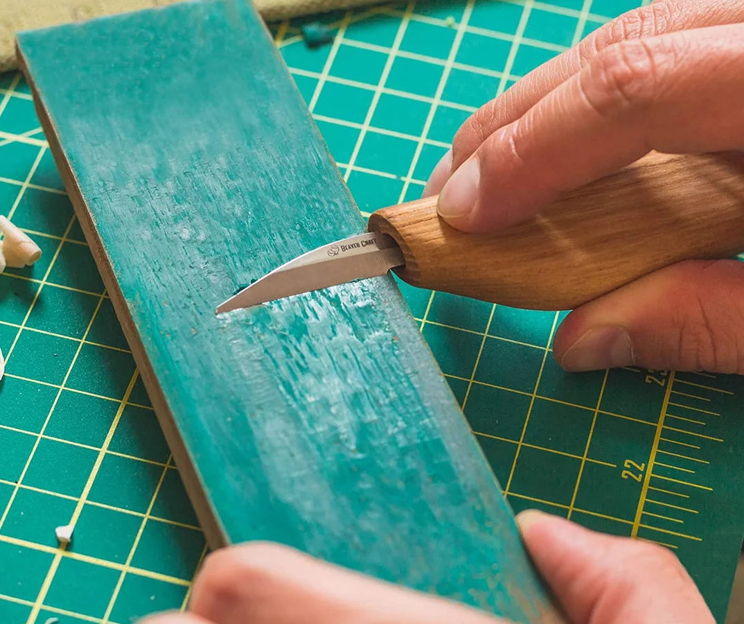 Sada BeaverCraft S15 pre začiatočníkov, 3 nože + brúsenie