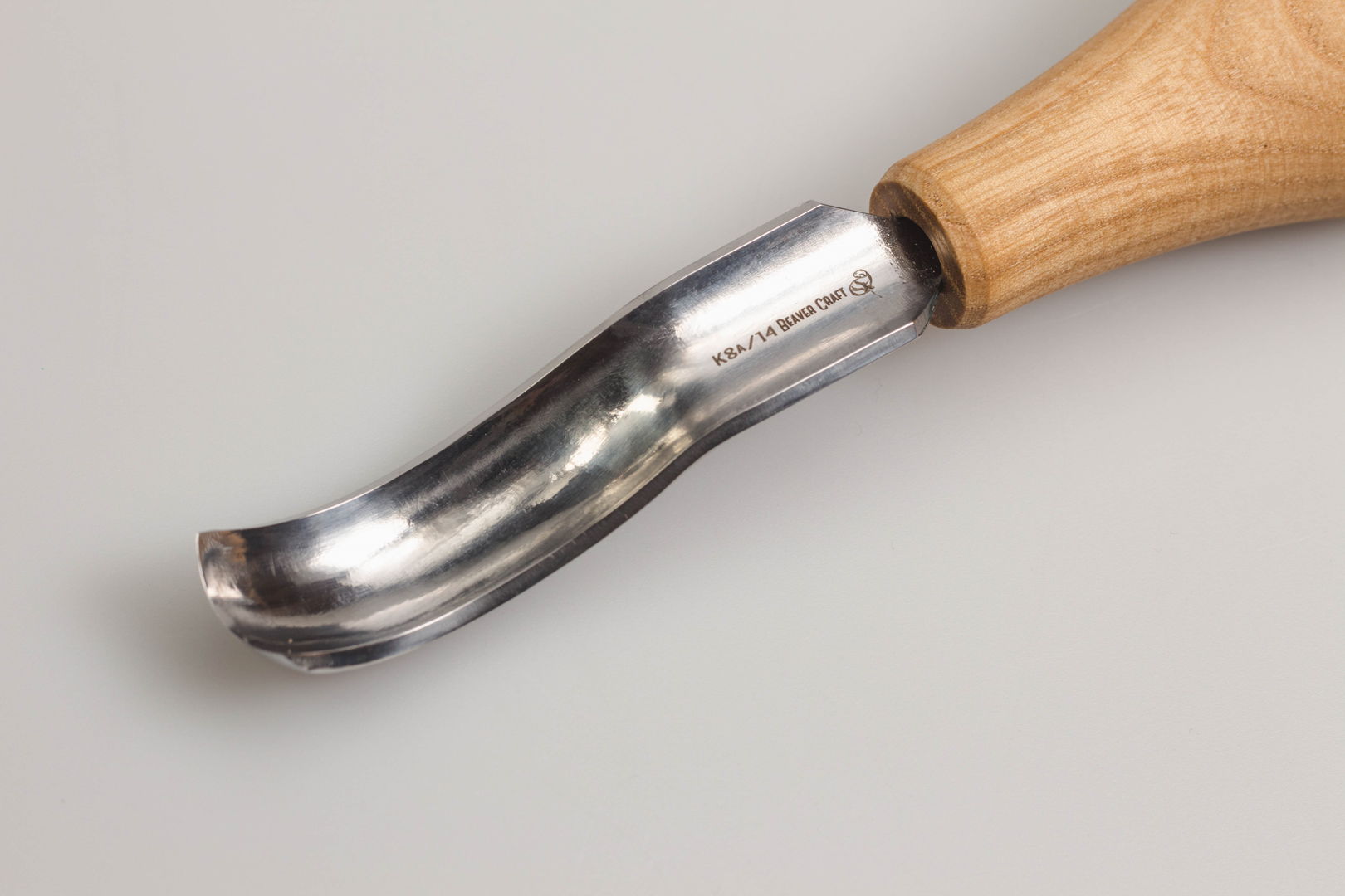 Rydlo BeaverCraft P8A/14 krátke, prehnuté - duté, 14 mm