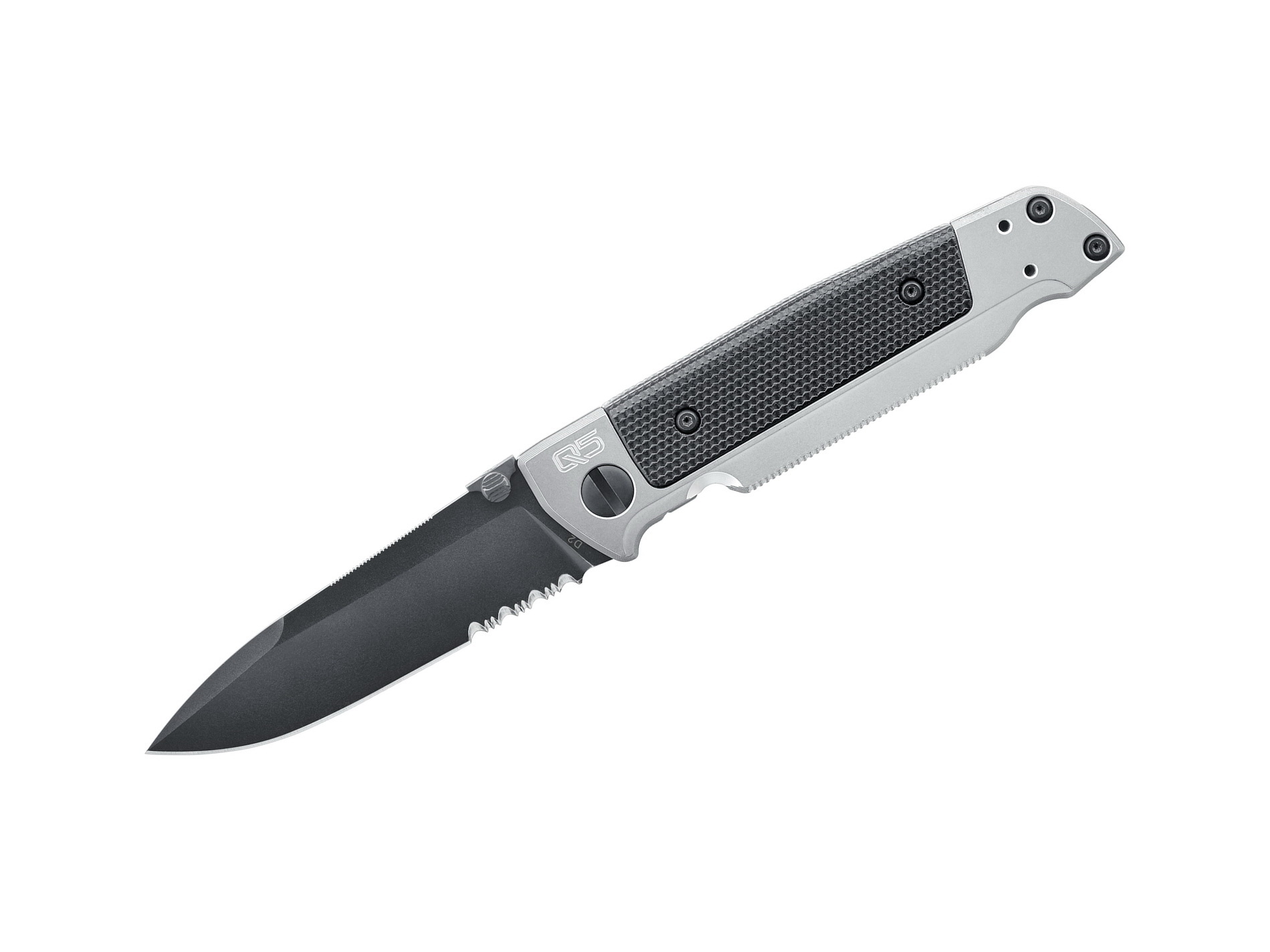 Walther Q5 Steel Frame Folder Black Serrated