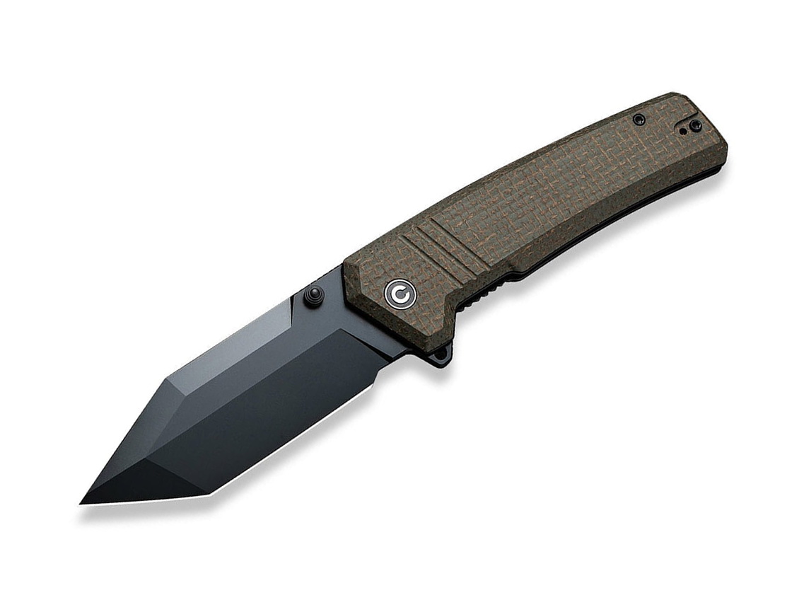 E-shop Civivi Bhaltair C23024-3 Green Burlap Micarta