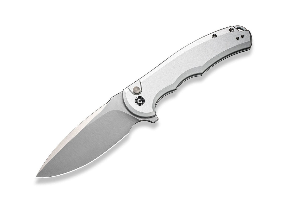 Civivi Button Lock Praxis Nitro-V Silver Aluminum C18026E-2