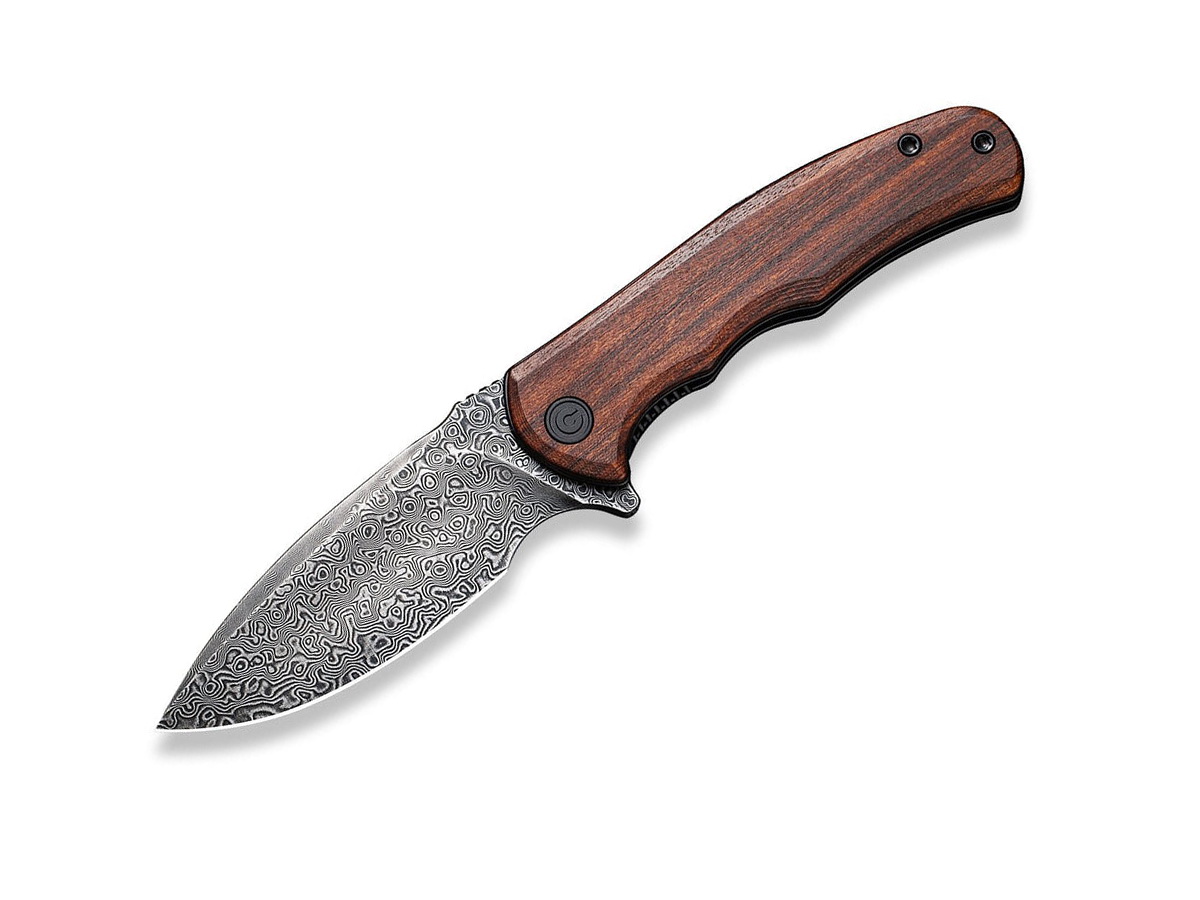 Civivi Mini Praxis Damascus Wood C18026C-DS1