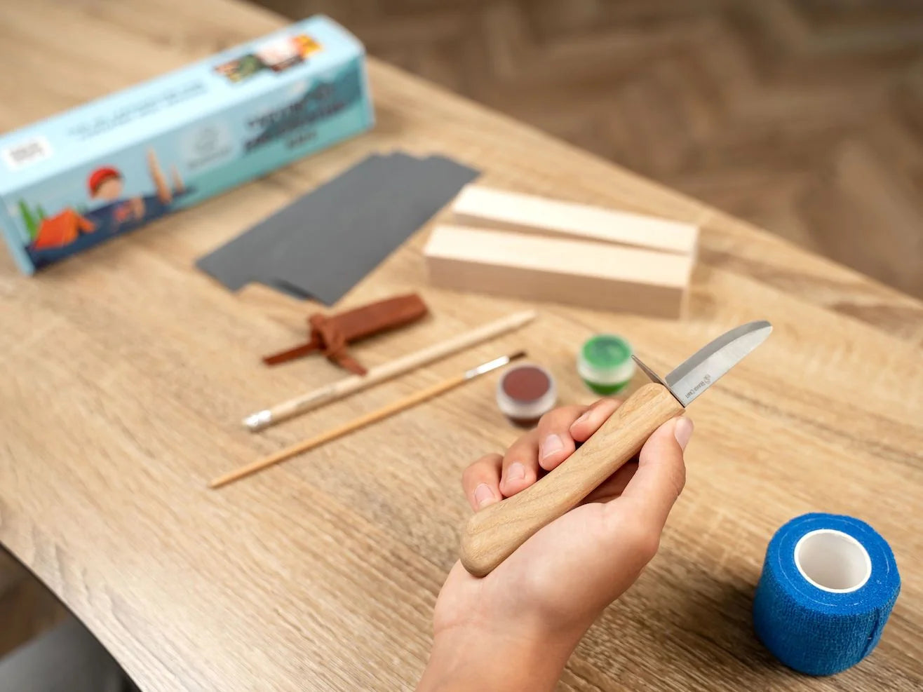 Rezbárska sada BeaverCraft DIY08 pre začiatočníkov Smrek