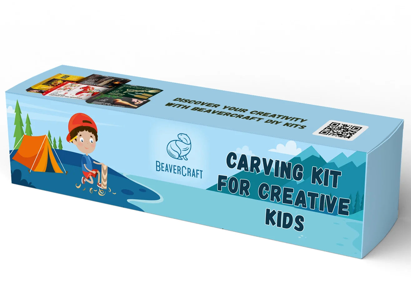 Rezbárska sada BeaverCraft DIY08 pre začiatočníkov Smrek