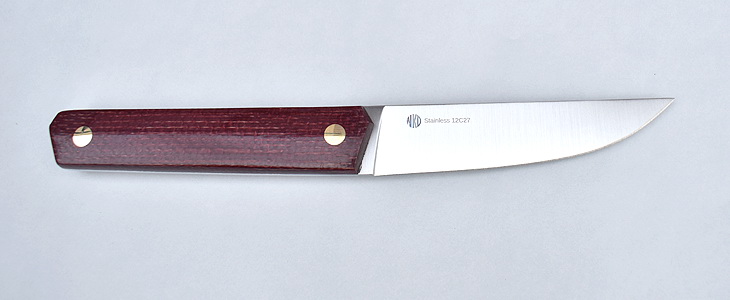 NKD Stoat 100 Plum Micarta NKD-2072
