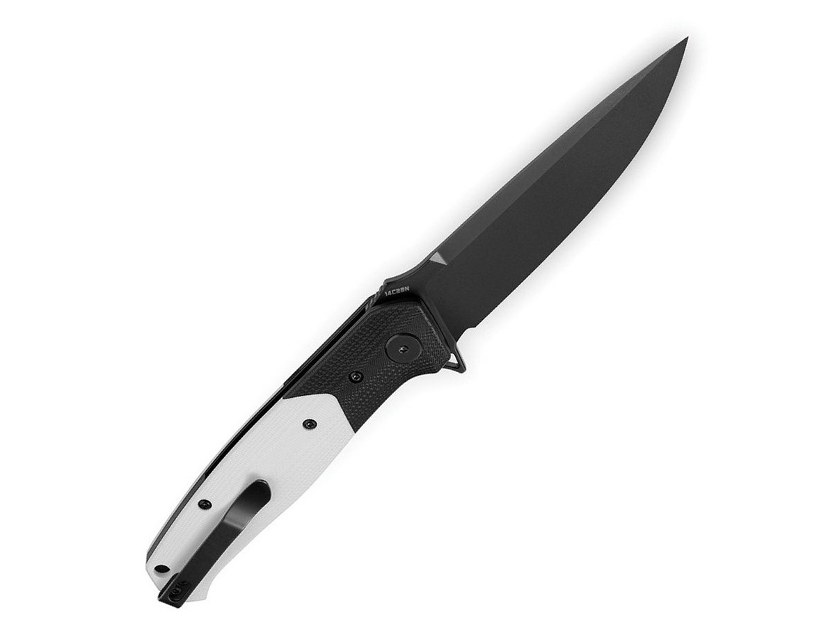 Bestech Swordfish Button Lock Black & White BG62A