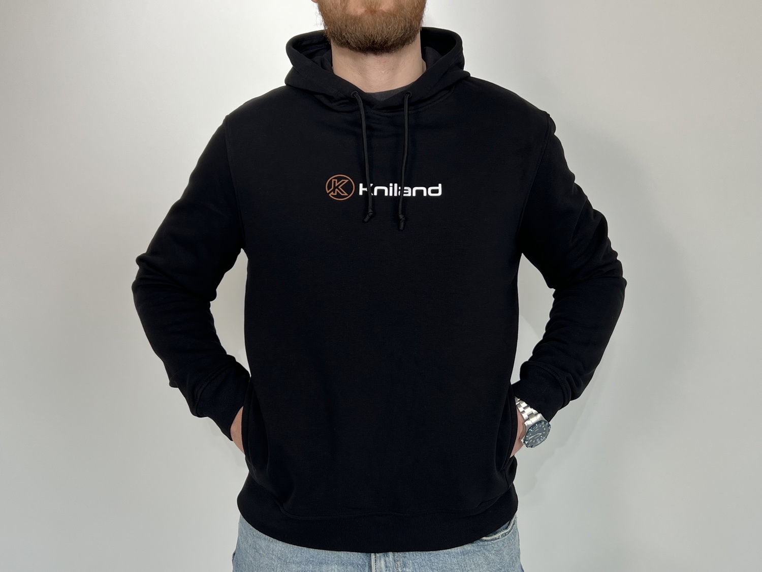 Mikina Kniland s hnedým logom (unisex) Veľkosť: M