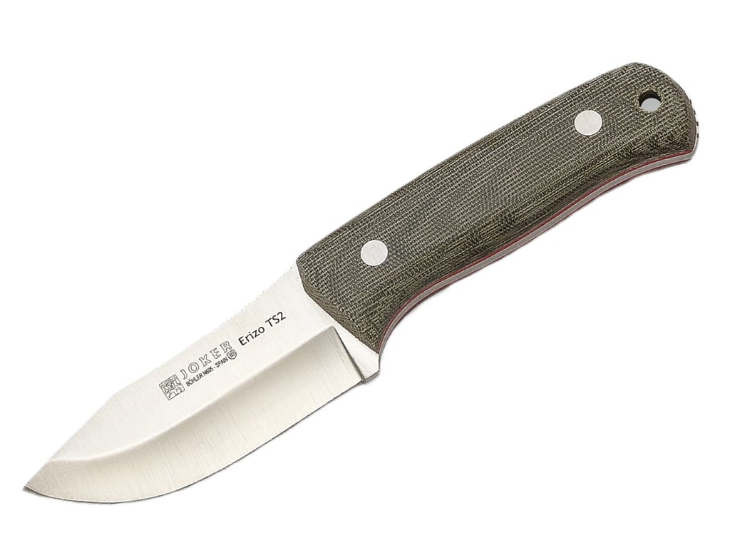 Joker Erizo TS2 CV142-K Green Canvas Micarta, Böhler N695