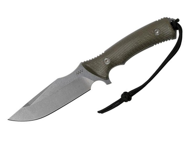 ANV M311 Spelter - Stonewash, Kydex Black, Micarta Olive