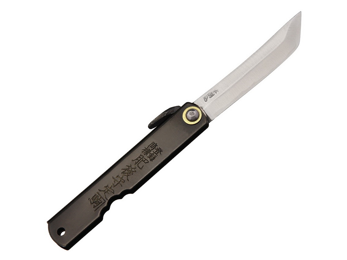 Bazárový produkt - Nôž Higonokami Shirogami Black HIGO13BL