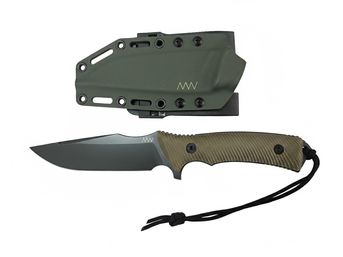ANV M311 Spelter ANVM311-020 - Elmax DLC, Kydex Sheath Olive, Micarta Olive