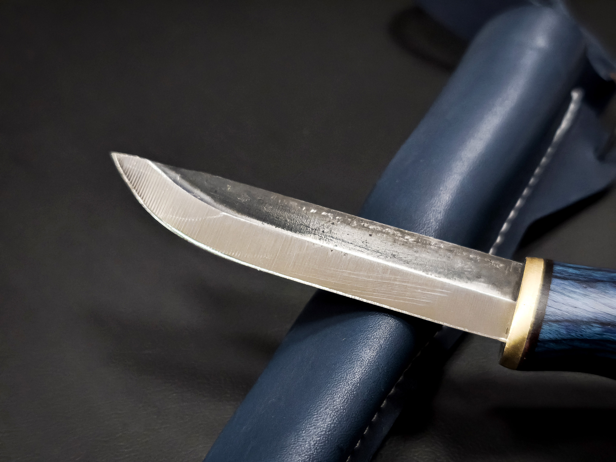 Bazárový produkt - Nôž Wood Jewel Sininen puukko - modrý