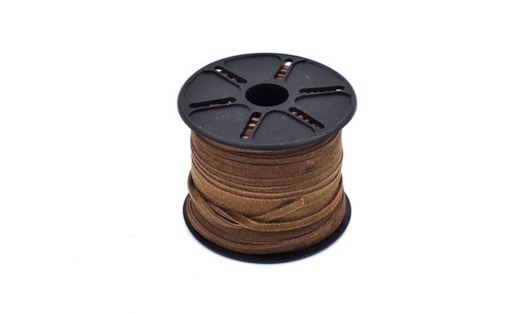 Kožená šnúrka olivovozelená semišová 3 mm