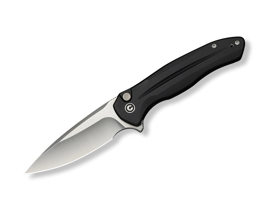 Civivi Button Lock Kitefin C24091-1 14C28N Black Aluminum