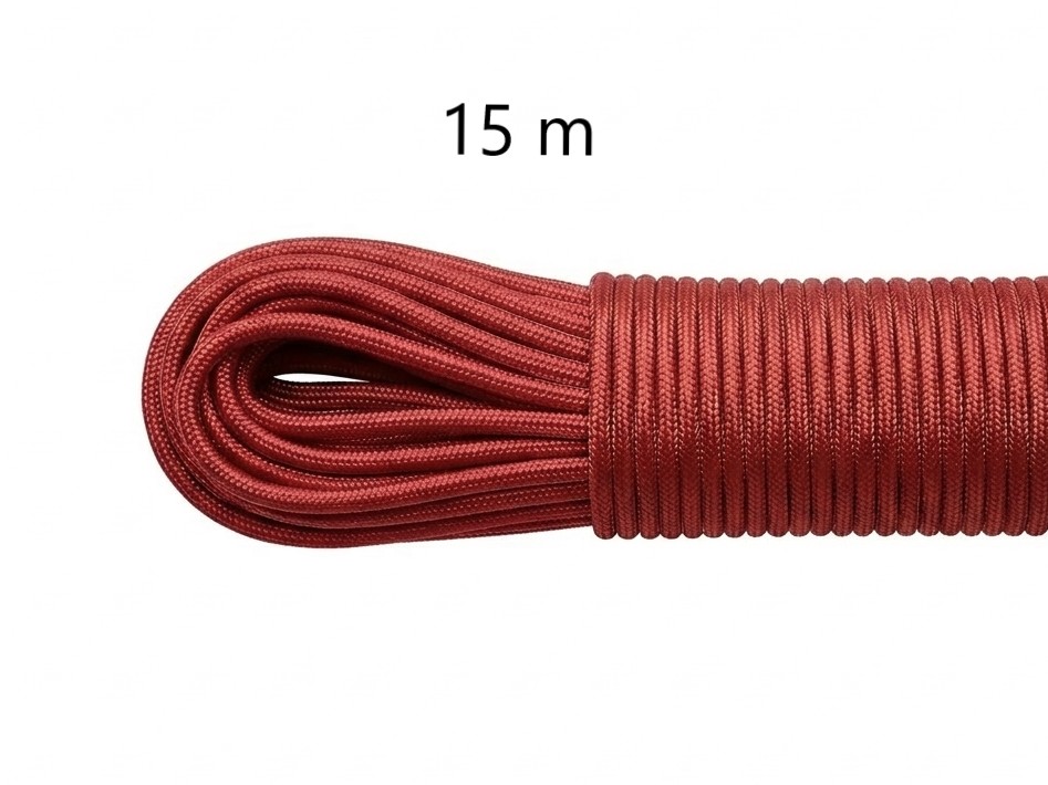 EDCX Paracord Type III 550 Cherry - balenie 15 m