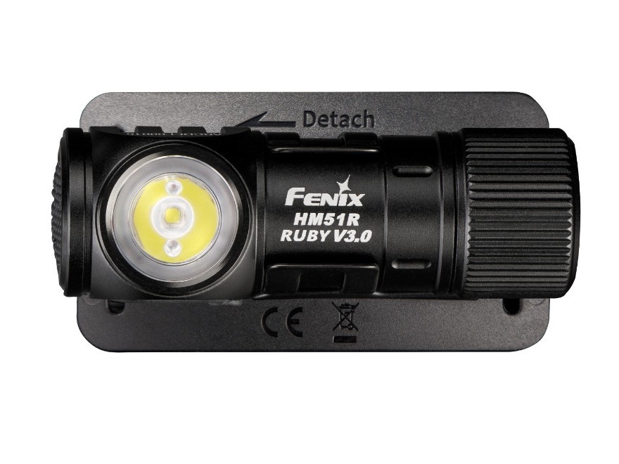 Fenix HM51R Ruby V3.0 nabíjateľná čelovka - celočierna