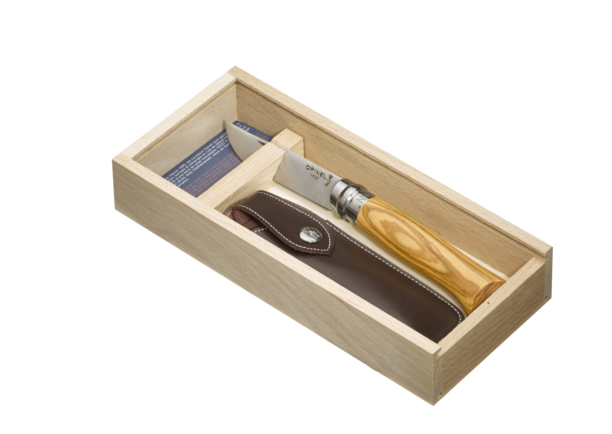 Opinel VRI N°08 Inox Oliva + krabička a puzdro