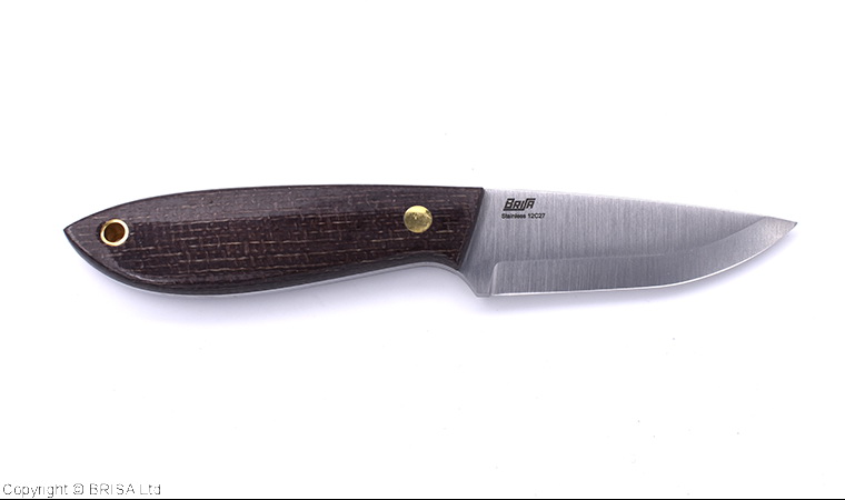 Brisa (EnZo) Nôž Brisa Bobtail 80 Scandi / Bison Micarta / Multicarry