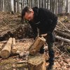 Mikina Kniland s hnedým logom (unisex)
