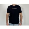 Tričko Kniland čierne s hnedým logom (unisex)