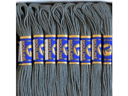 Vyšívací příze Mouline - 8862 tmavá šedá