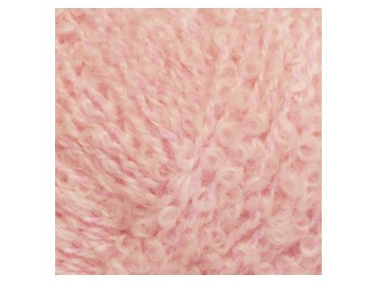 DROPS Alpaca Bouclé uni colour 3125 - světlá růžová