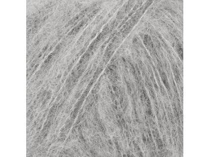 DROPS Brushed Alpaca Silk uni colour 02 - světlá šedá