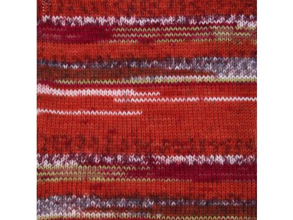 DROPS Fabel print 159 - červená chili