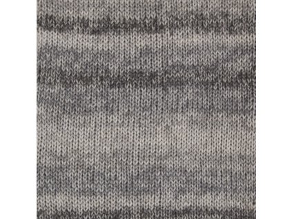 DROPS Fabel long print 602 - stříbrná liška