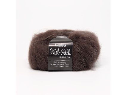 drops kid silk 15 tmavá hnědá