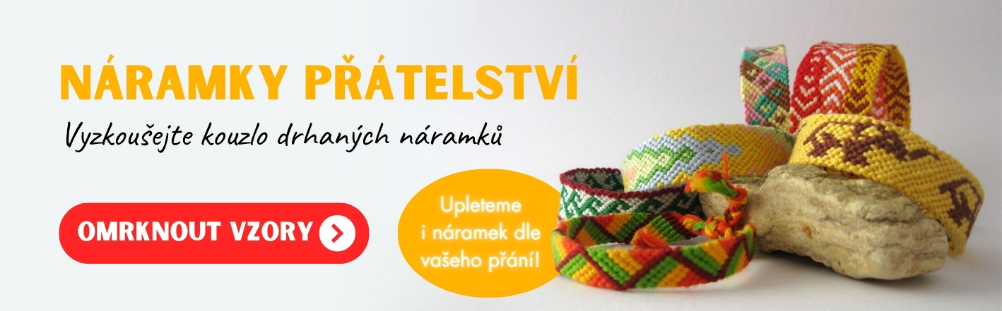 Náramky přátelství - vyzkoušejte kouzlo drhaných náramků