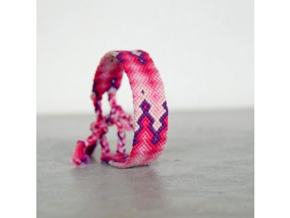 Náramek - pink lizards