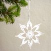 Vánoční hvězdička 05 - střední - bílá