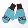 dámské rukavice hearts světle modrá tmavě hnědá