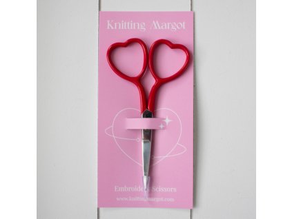 Nůžky Srdce červené