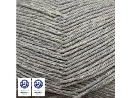 LØVFALD 1404 Askegrå příze šedá