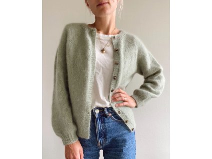 novice cardigan mohair petiteknit návod aj